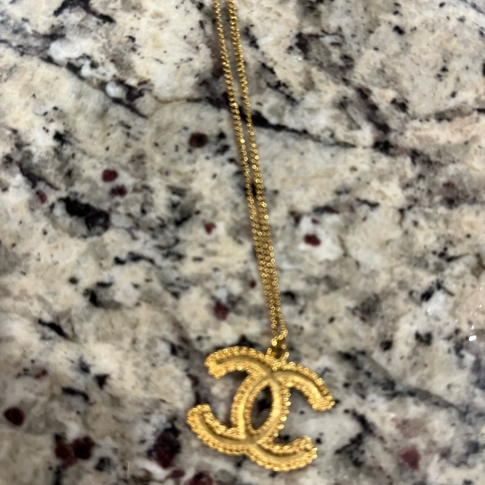 Chanel matte gold Necklace